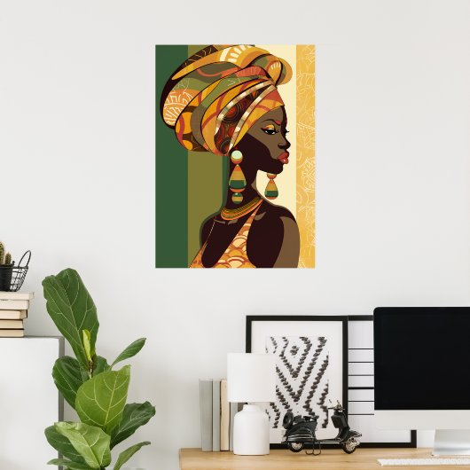 Mooi meisje poster (Thuiskantoor)