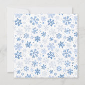 Mooi meisje Prettige winter Kaart (Achterkant)