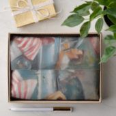  mooi meisje schilderij tissuepapier (Geschenk)