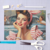  mooi meisje schilderij tissuepapier (Craft)