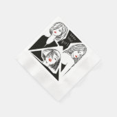 mooi meisje servet (Hoek)