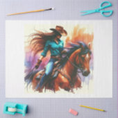 Mooi meisje tissuepapier (Craft)