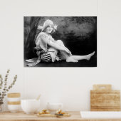 Mooi meisje uit de jaren 20 poster (Keuken)