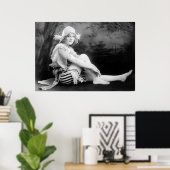 Mooi meisje uit de jaren 20 poster (Thuiskantoor)