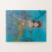 Mooi meisje van Mermaid Legpuzzel (Horizontaal)
