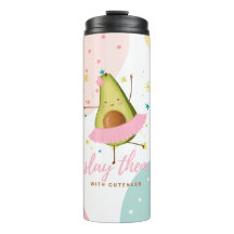 Mooi meisjesachtig Kawaii Avocado Ballerina Verple