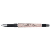 Mooi meisjesachtig roze glitter pen (Voorkant)