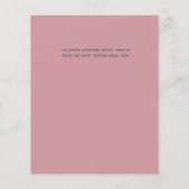 Mooi meisjesachtig rozegoud bloemig bruiloft glamo (Achterkant)