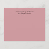 Mooi meisjesachtig rozegoud bloemig bruiloftsfeer (Achterkant)