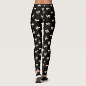 Mooi meisjesachtig, zwart, eenhoorn leggings (Achterkant)