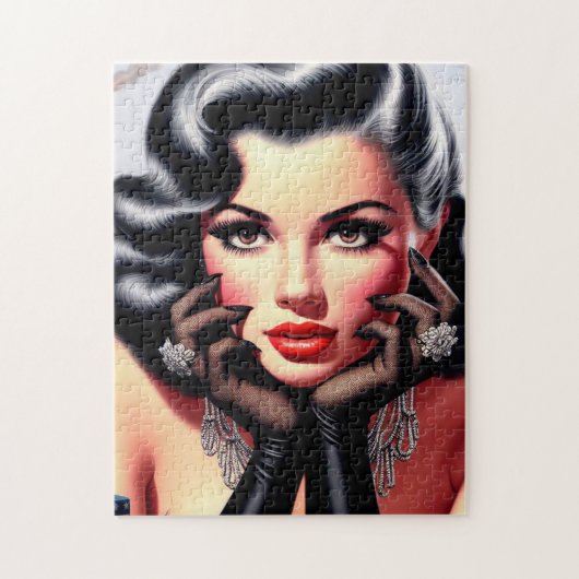  mooi meisjesportret legpuzzel (Verticaal)