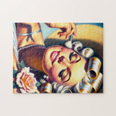 mooi meisjesportret legpuzzel (Horizontaal)
