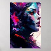 Mooi Meisjesportret Poster (Voorkant)