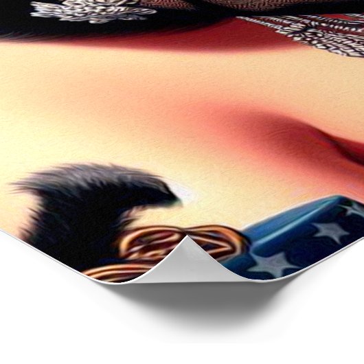  mooi meisjesportret poster (Hoek)