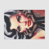  mooi meisjesportret tissuepapier (Voorkant)