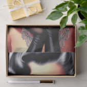  mooi meisjesportret tissuepapier (Geschenk)