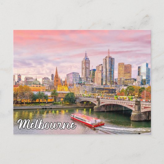 Mooi Melbourne, Australië Briefkaart (Voorkant)