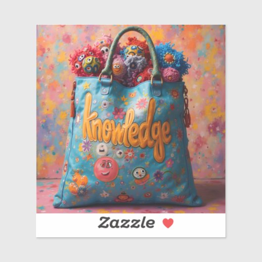 Mooi mengelmoes van kennis sticker (Vel)