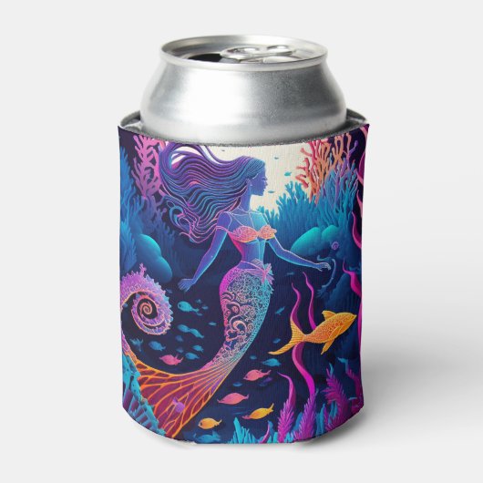 Mooi Mermaid Zee Nymph Blikjeskoeler (Blikje Voorkant)