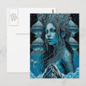 Mooi Mermaid Zee Nymph Briefkaart (Voorkant / Achterkant)
