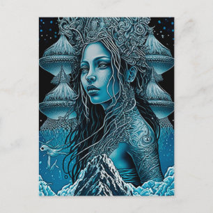 Mooi Mermaid Zee Nymph Briefkaart