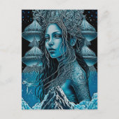 Mooi Mermaid Zee Nymph Briefkaart (Voorkant)