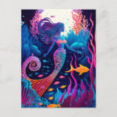 Mooi Mermaid Zee Nymph Briefkaart (Voorkant)
