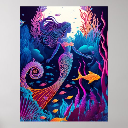 Mooi Mermaid Zee Nymph Poster (Voorkant)