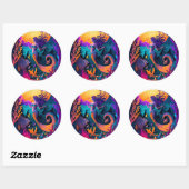 Mooi Mermaid Zee Nymph Ronde Sticker (Vel)