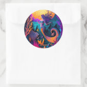 Mooi Mermaid Zee Nymph Ronde Sticker (Tas)
