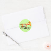 Mooi messing ronde sticker (Envelop)