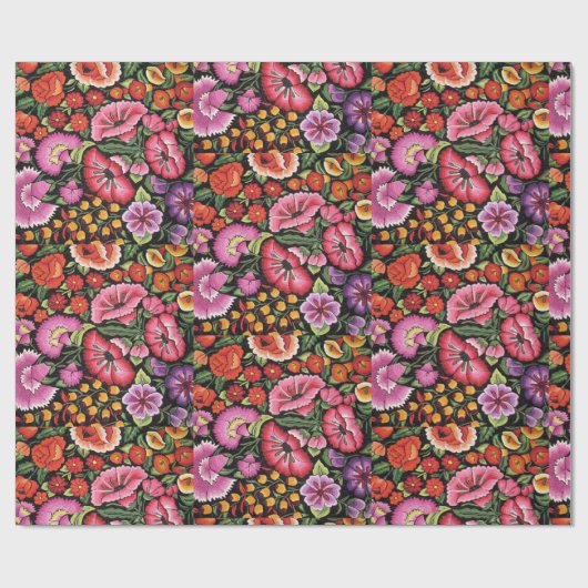 Mooi Mexicaans borduurpatroon Cadeaupapier (Vlak)