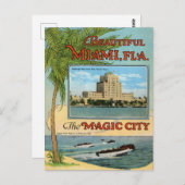  mooi Miami Florida Magic City-reizen Briefkaart (Voorkant / Achterkant)