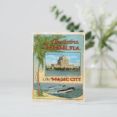  mooi Miami Florida Magic City-reizen Briefkaart (Staand voorkant)