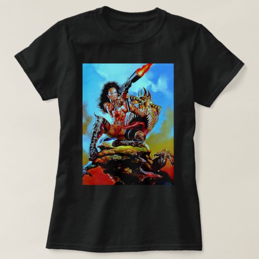 Mooi model Julie Strain Neon Pin Up Womens Ba T-shirt (Design voorkant)