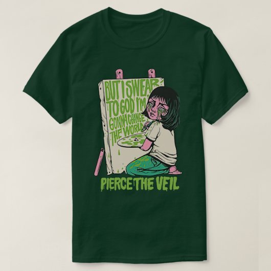 Mooi model Pierce The Veil Merch Verander de W T-shirt (Design voorkant)