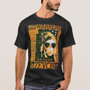 Mooi model Warren Art Zevon Gift Movie Fans T-shirt