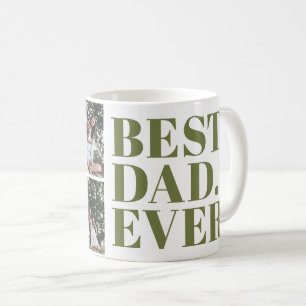 Mooi modern Beste papa ooit 3 foto cadeau Koffiemok