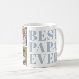 Mooi modern Beste papa ooit 3 foto cadeau Koffiemok