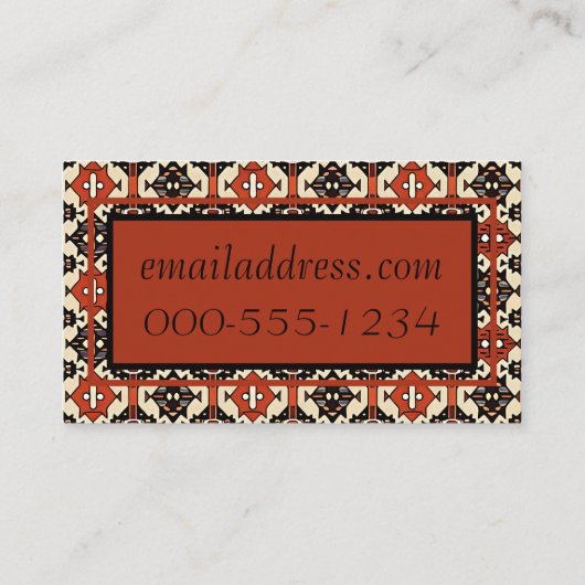 Mooi modern geometrisch ontwerp Visitekaartje (Achterkant)