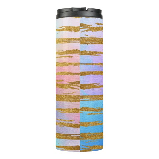 Mooi modern Monogram Thermosbeker (Achterkant)