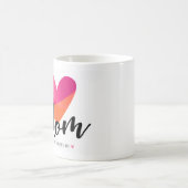 Mooi modern ontwerp voor mama met hartje koffiemok (Center)