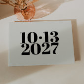 Mooi modern wit trouwgastboek gastenboek