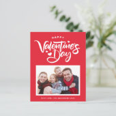 Mooi moderne kalligrafie Valentijnsdag kaart met f (Staand voorkant)