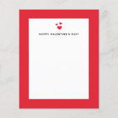 Mooi moderne kalligrafie Valentijnsdag kaart met f (Achterkant)