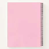 Mooi moderne roze elegante bloempotten notitieboek (Achterkant)