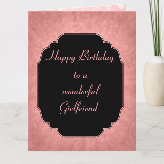 Mooi moderne roze Gefeliciteerd Verloofde Kaart (Voorkant)