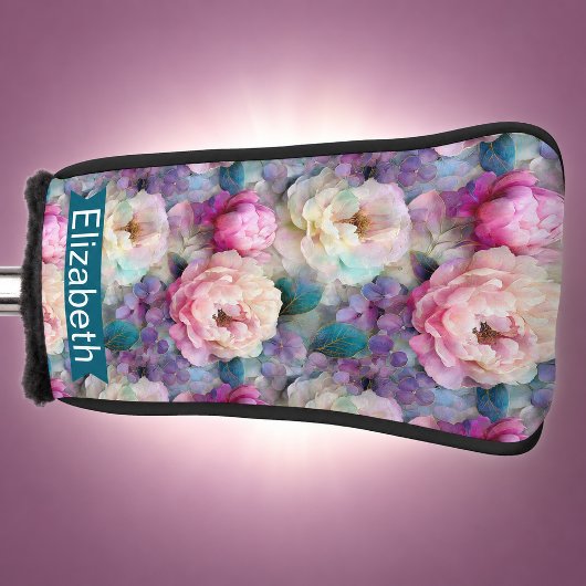 Mooi Moeder-van-Parel Bloemen Persoonlijk Golfheadcover