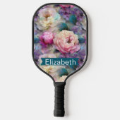 Mooi Moeder Van Parel Bloemen Persoonlijk Pickleball Paddle (Achterkant)