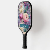 Mooi Moeder Van Parel Bloemen Persoonlijk Pickleball Paddle (Links)